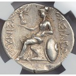 Amazing High Grade (NGC AU) Authentic Ancient Greek Silver Coin PORTRAIT OF ALEXANDER THE GREAT  circa 305-281 B.C.